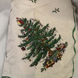 Spode Christmas Tree 20" x 20"  Cloth Napkins Set of 8 Pre Loved